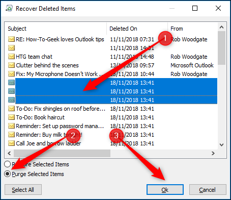 Cómo recuperar elementos eliminados de Outlook ResponTodo