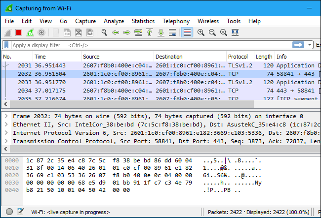 Cómo utilizar Wireshark para capturar filtrar e inspeccionar paquetes