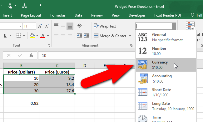 How To Apply Currency Format In Excel