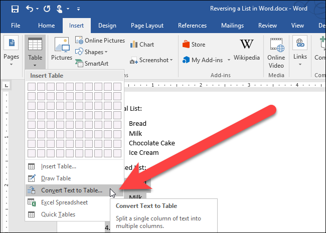 04_selecting_convert_text_to_table_insert_tab
