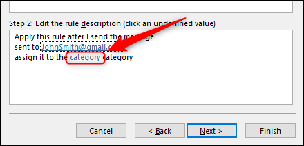 El enlace "categoría".
