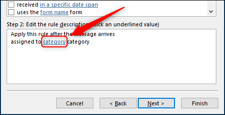 El enlace "categoría".