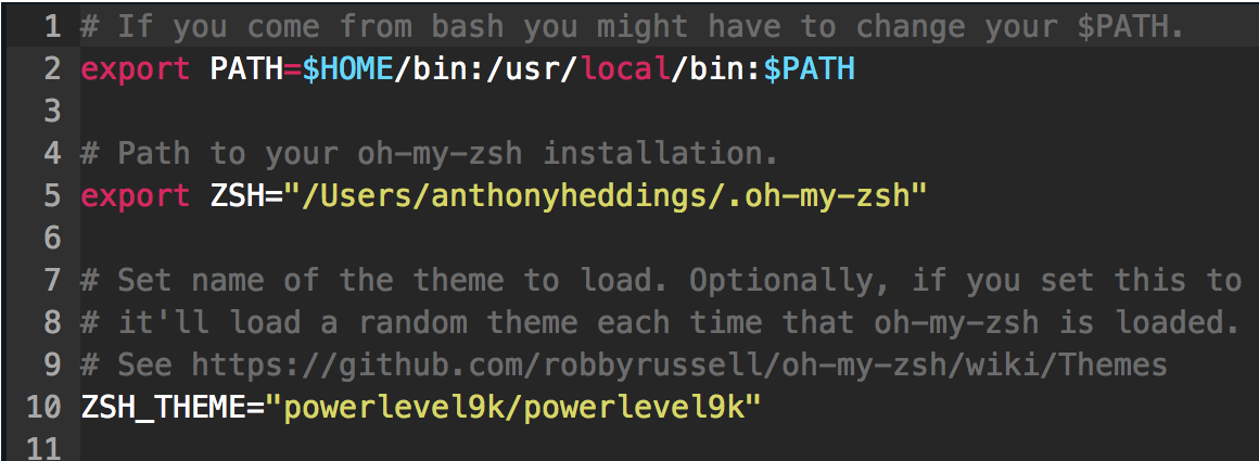 Zsh default. Zsh vs Bash.