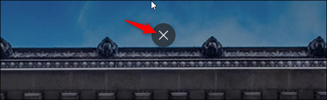 Desactivar el modo de pantalla completa con un mouse en el nuevo Microsoft Edge basado en Chromium.