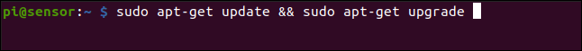 sudo apt-get update && sudo apt-get upgrade en una ventana de terminal.