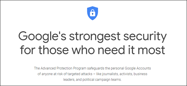 Protección avanzada de Google