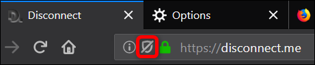 Bloqueo de contenido desactivado