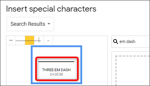 Coloca el cursor sobre cada uno para asegurarte de insertar el tipo de guión correcto.