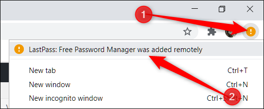 Haga clic en la notificación que aparece cuando abre Chrome en su escritorio y luego haga clic en el mensaje en la parte superior.