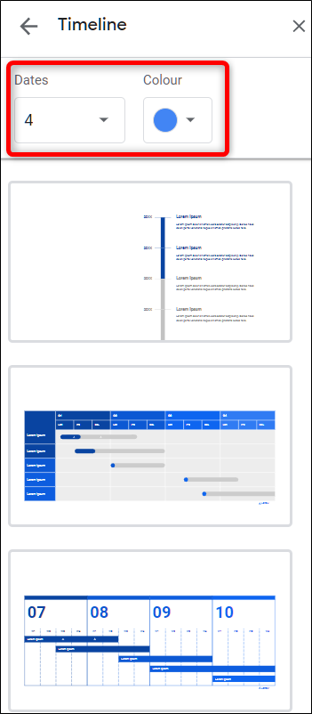 Personalización de una plantilla de diagrama en Presentaciones de Google.