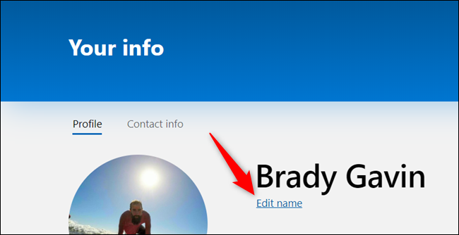 Haga clic en "Editar nombre".