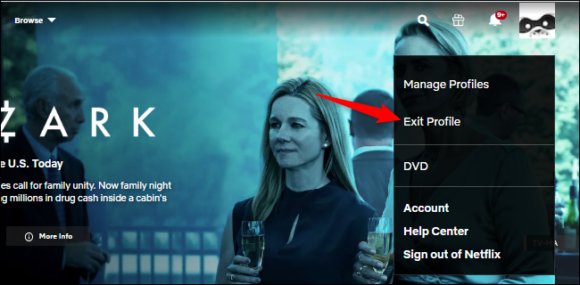 Cerrar sesión en un perfil de Netflix