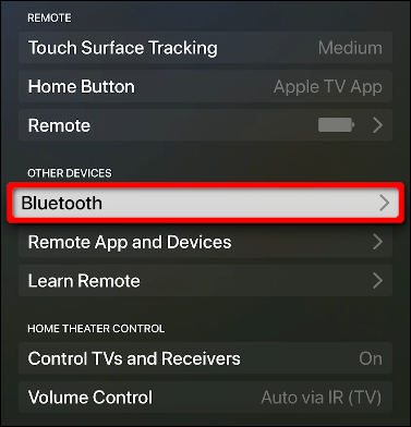Seleccione "Bluetooth".
