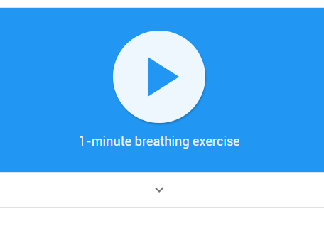 GIF animado del "Ejercicio de respiración" que aparece en Google. 