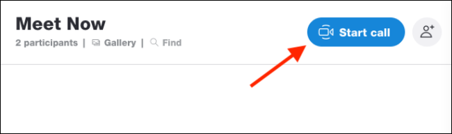 Haga clic en Iniciar llamada desde la reunión