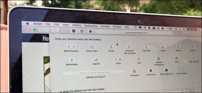 Personalizar el menú de la barra de herramientas en Safari en macOS