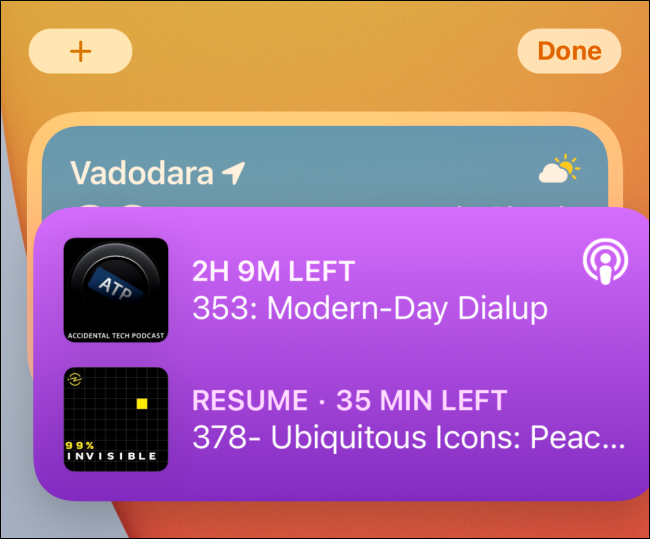 Arrastre y suelte el widget que desea agregar encima de otro.