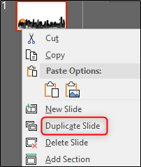 Diapositiva duplicada