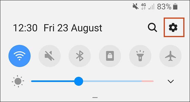 El área de notificaciones para teléfonos Android