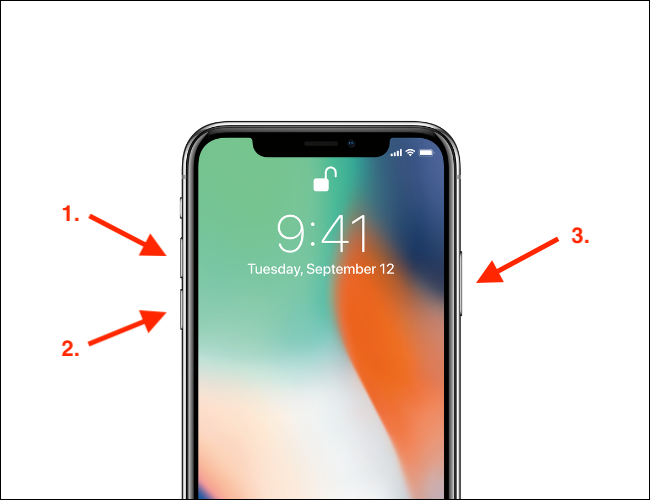 Cómo forzar el reinicio del dispositivo estilo iPhone X con notch y barra de inicio