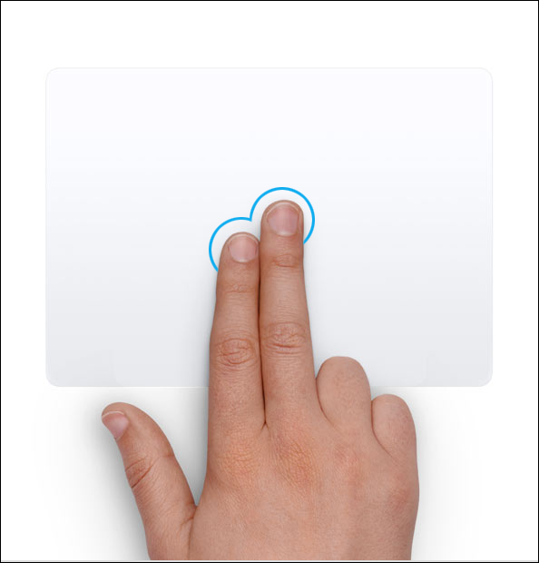 Cómo hacer un clic derecho en el trackpad de MacBook o el trackpad mágico