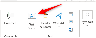 Insertar icono de cuadro de texto