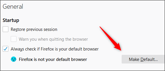 Haga clic en "Establecer como predeterminado".