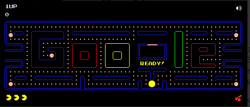 GIF animado de "Pac-Man" en la Búsqueda de Google.