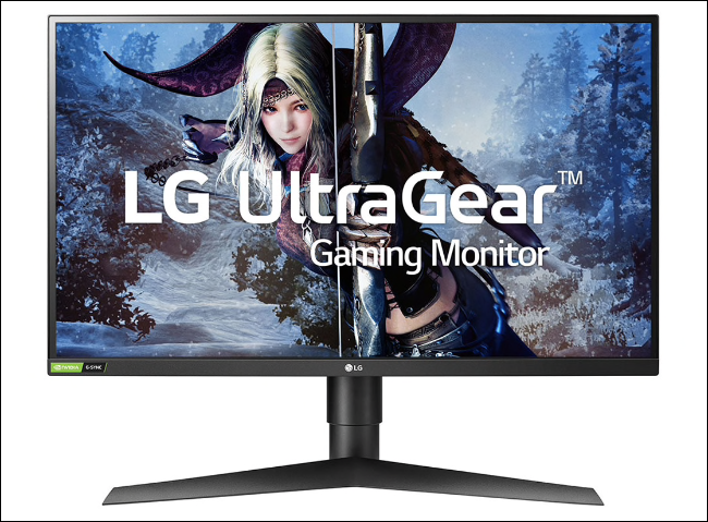 El monitor para juegos LG UltraGear de 27 pulgadas IPS con latencia de 1 ms. 