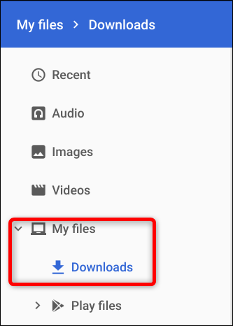Navegue a Mis archivos> Descargas para encontrar todos sus videos grabados