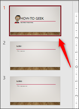 Diapositiva seleccionada en PowerPoint