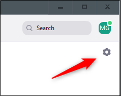 Icono de configuración en Zoom