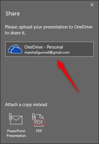 Compartir en OneDrive