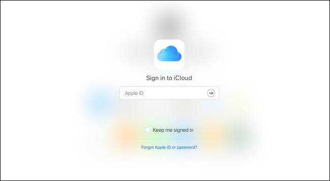 Inicie sesión en iCloud.