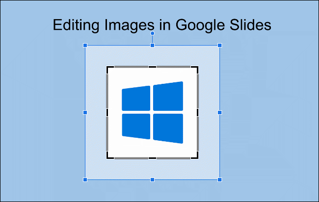 Use el mouse para seleccionar qué áreas de una imagen desea recortar en Presentaciones de Google