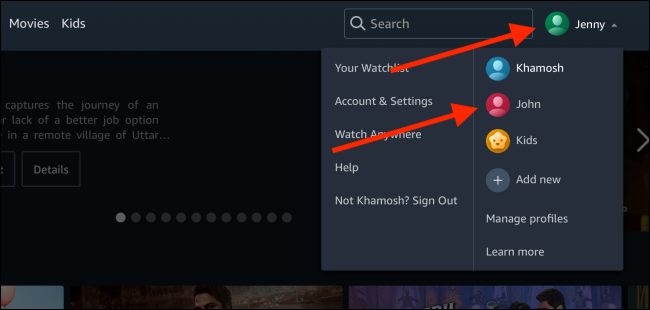 switch prime video
