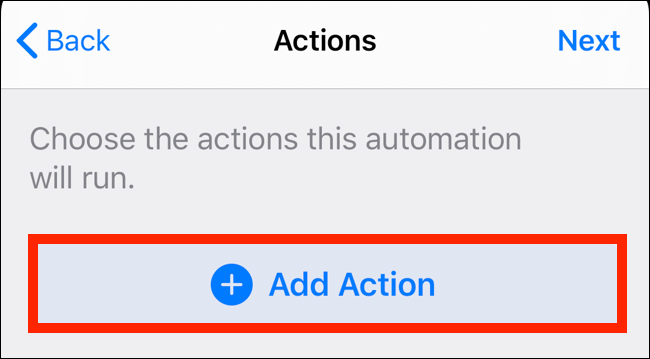 Toca "Agregar acción".