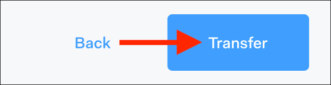 Toca "Transferir".