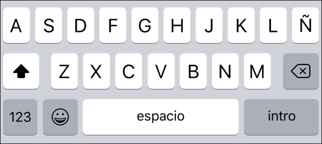 Escribe en el teclado del nuevo idioma