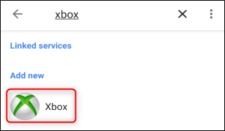 Seleccione "Xbox".