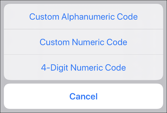 Cree una contraseña alfanumérica para desbloquear el iPhone