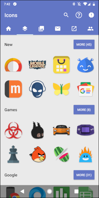 iconos en Play Store