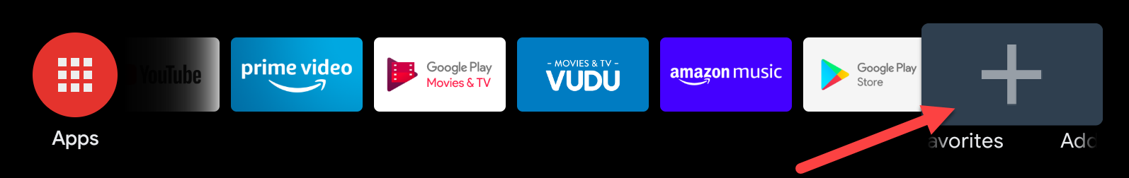android tv agregar aplicaciones favoritas