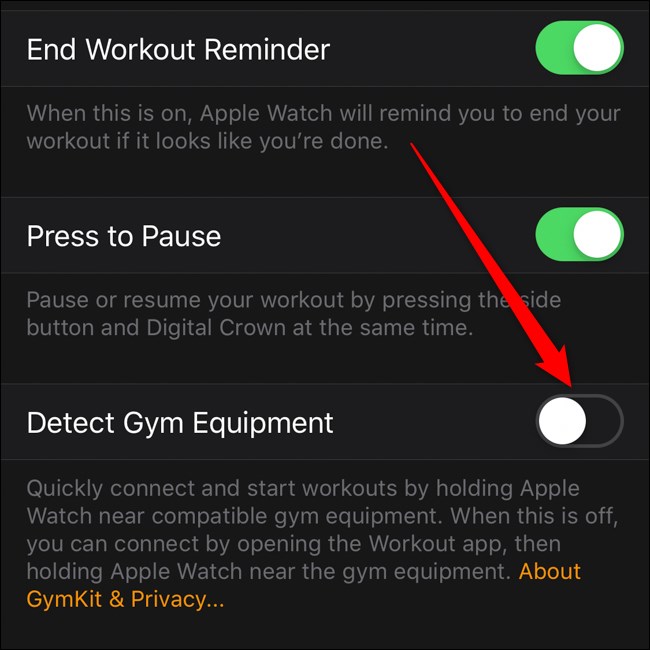 Apple iPhone Menú de entrenamiento de la aplicación Apple Watch