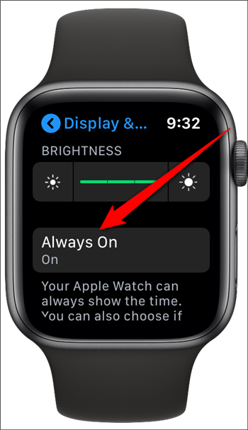 Apple Watch Tap Siempre encendido