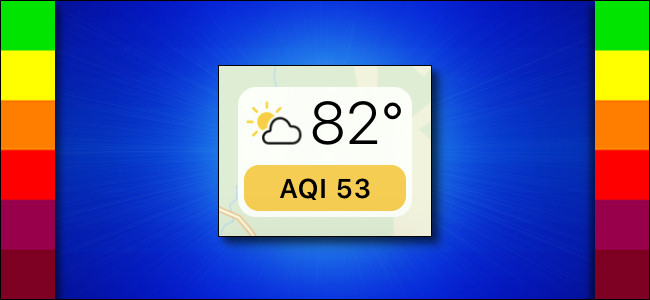 Pantalla de calidad del aire de Apple Maps (AQI)