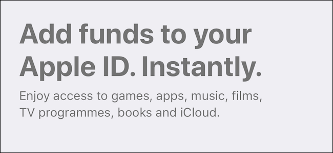 Agregar fondos a su ID de Apple