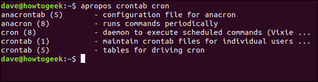 resultados apropos para crontab cron en una ventana de terminal