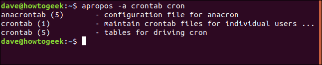 resultados para apropos -a crontab cron na ventana de terminal