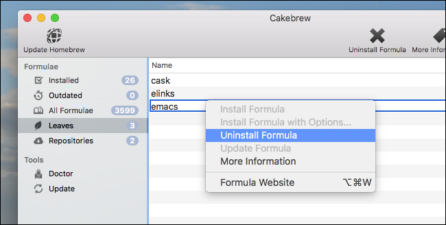 cakebrew-desinstalar-fórmula